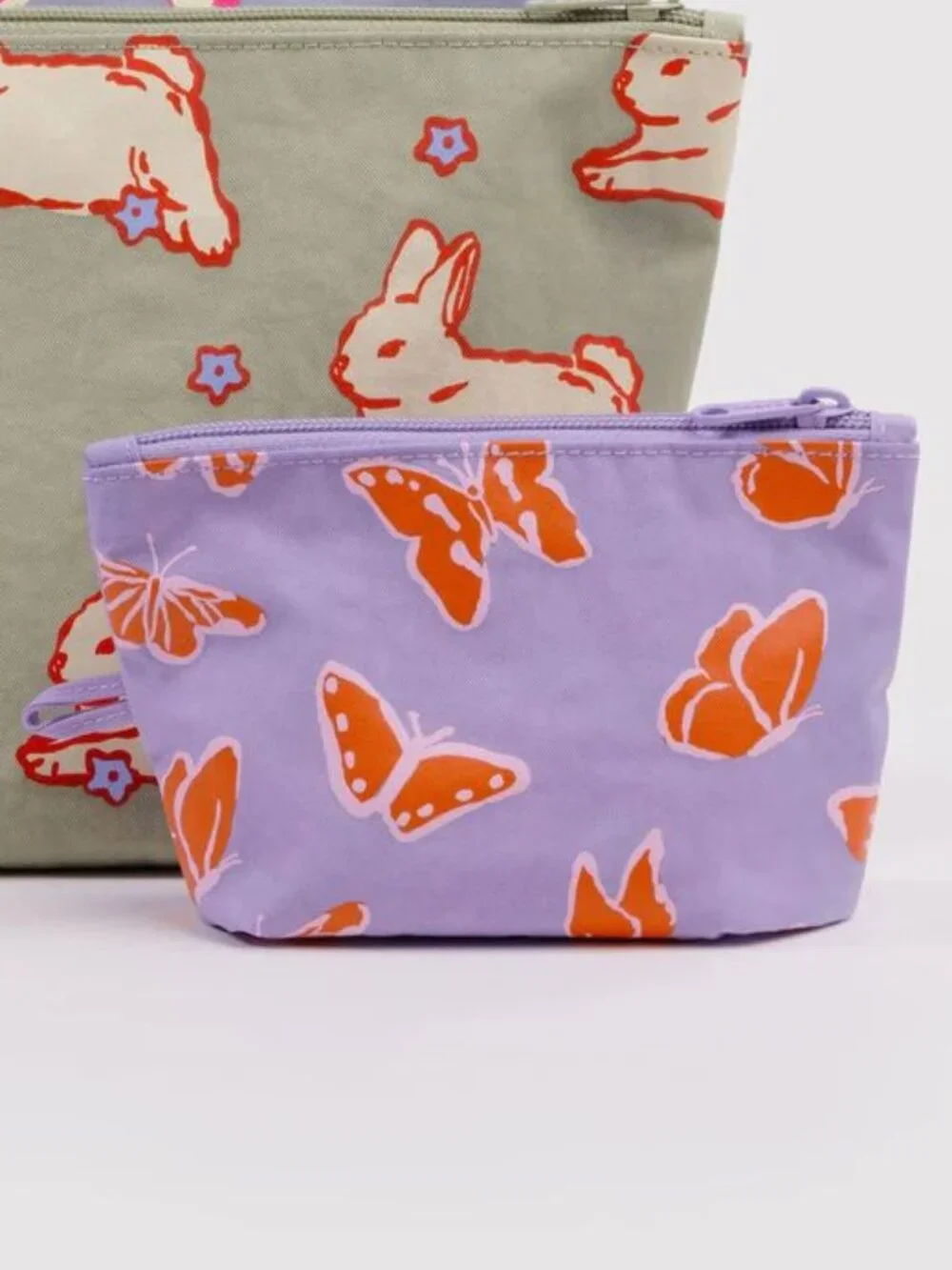 NWOT Baggu Go Pouch Small - Butterflies (Spring Animals)